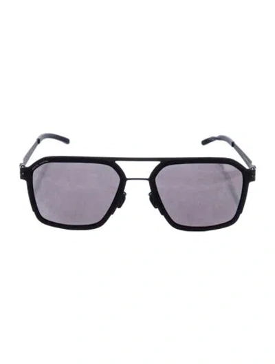 Pre-owned Mykita Square Tinted Sunglasses In Black