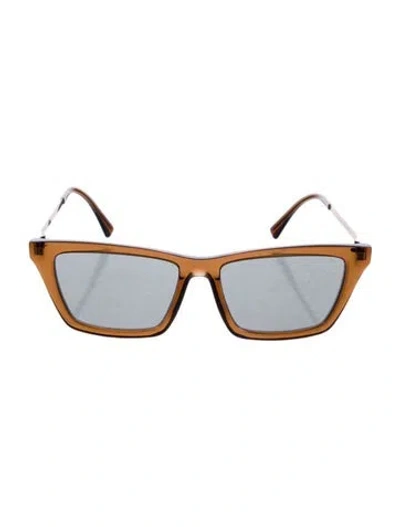 Pre-owned Mykita Square Tinted Sunglasses In Brown