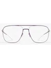 Mykita Steen Eyewear In Silver/deep Purple