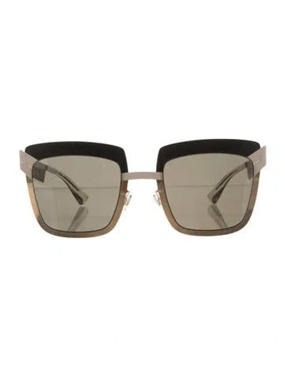 Pre-owned Mykita Studio 4.2 Square Sunglasses In Gold