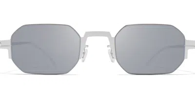 Mykita Studio 15.1 Geometric-frame Sunglasses In Metallic