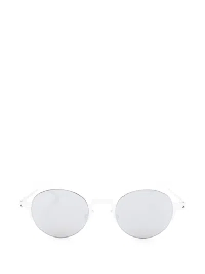 Mykita Studio15.2 Round-frame Sunglasses In Silver