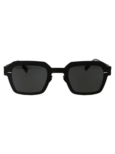 Mykita Sunglasses In 002 Black Dark Grey Solid