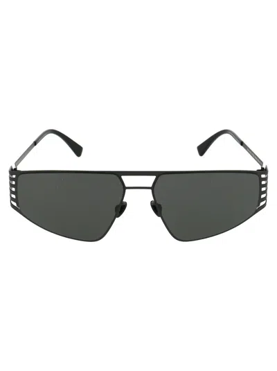Mykita Sunglasses In 002 Black Darkgrey Solid