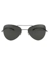 Mykita X Maison Margiela Pilot Frame Sunglasses In Black
