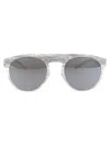 Mykita Sunglasses In 354 Silver White Pine Brown Flash
