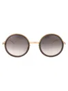 Mykita Monroe Sunglasses In Champagne Gold/clear Ash
