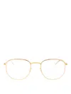 Mykita Glossy Gold Clear Steel Glasses In Gold