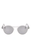 Mykita Raw Coconut Water Warmgrey Flash Acetate Sunglasses In Gray
