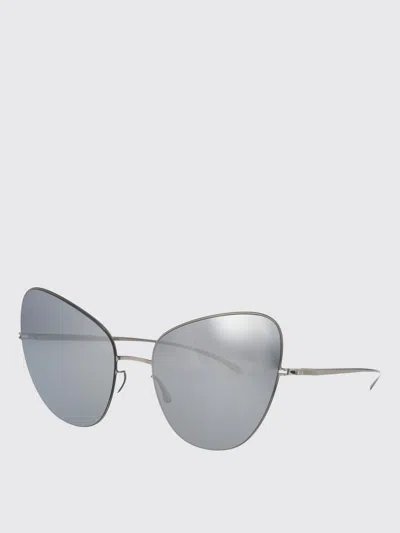 Mykita E1 Silver Silver Flash Metal Sunglasses In Gray