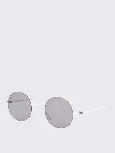 Mykita White Warmgrey Flash Nylon Sunglasses In Multi