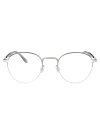 Mykita Tate Glasses In 051 Shiny Silver Clear
