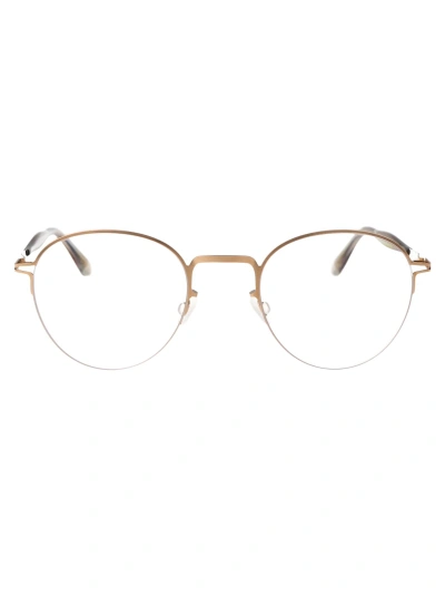Mykita Tate Glasses In 291 Champagne Gold Clear
