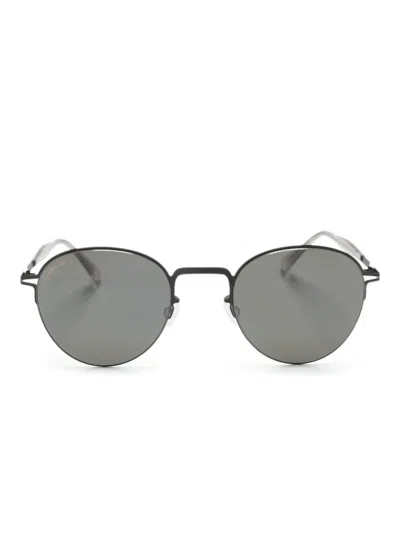 Mykita Tate Oval-frame Sunglasses In Black