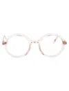 Mykita Teema Glasses In 002 Crystal Crystal Pink