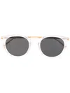 Mykita Tinted Round-frame Sunglasses In White