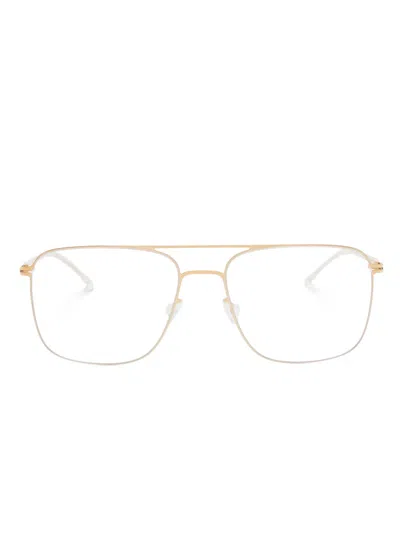 Mykita Tobi Square-frame Glasses In 金色