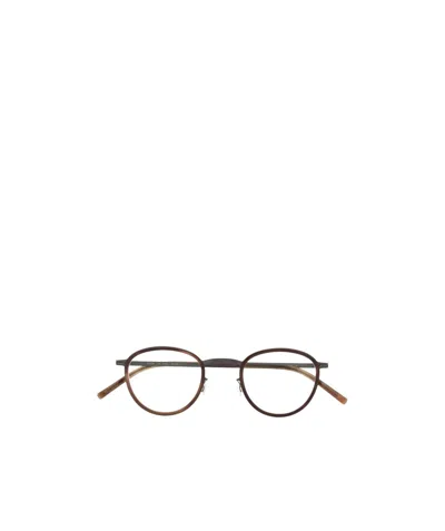 Mykita Tortoiseshell-effect Round-frame Glasses In Brown