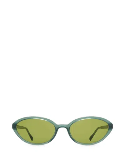 Mykita Toto Oval-frame Sunglasses In Green