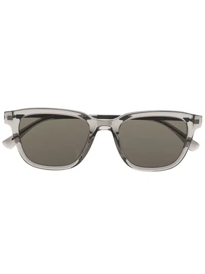 Mykita Transparent Square-frame Sunglasses In Grau
