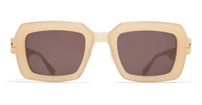 MYKITA UNA A87 - CHAMPAGNE GOLD / BLONDE SUNGLASSES