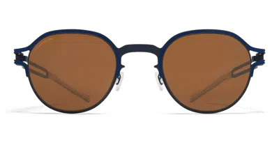 Mykita Vaasa - Indigo / Yale Blue Sunglasses In Black