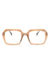 Mykita Vanilla Square-frame Glasses In Braun