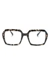 Mykita Vanilla Square-frame Glasses In Schwarz
