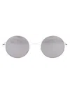 Mykita White Warmgrey Flash Nylon Sunglasses In Gray