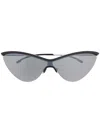 Mykita X Maison Margiela Cat Eye Frame Sunglasses In Black