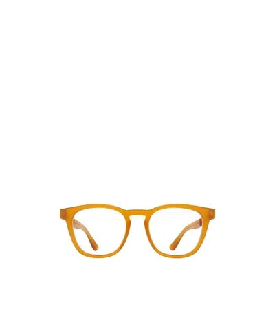 Mykita X Maison Margiela Round-frame Glasses In Orange