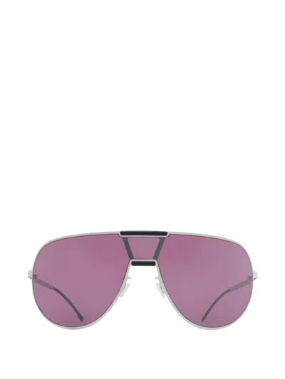 Mykita X Rimowa Brow-bar Sunglasses In Purple