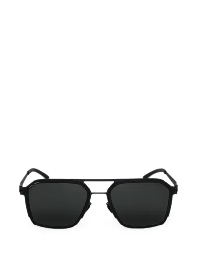 Mykita X Rimowa Heritage Geometric-frame Sunglasses In Black
