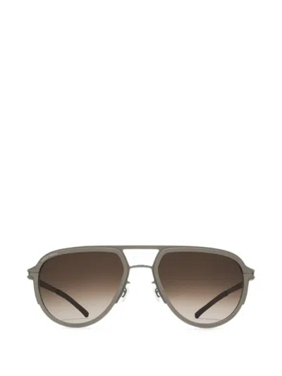 Mykita X Rimowa Heritage Pilot-frame Sunglasses In Green