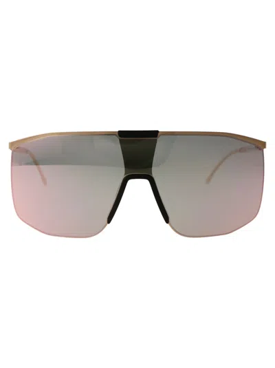 Mykita Yarrow Sunglasses In 307 Mh8 Ebony Brown/champagne Gol Champagne Gold