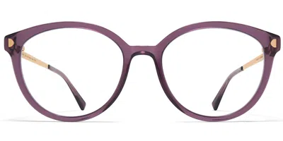 Mykita Yola 390 Women's Glasses Purple Size 53 - Free Lenses - Blue Light Block Available In Brown