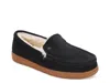 Mykos Harrison Faux Shearling Lined Moc Slipper In Black