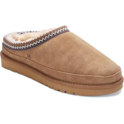 Mykos Jaden Faux Shearling Lined Slipper In Brown