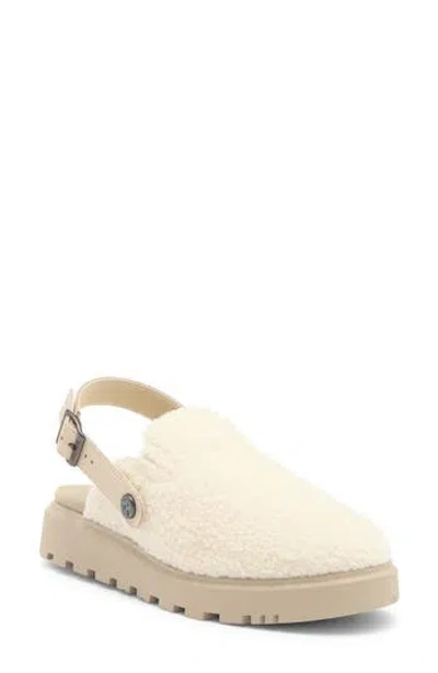 Mykos Lilah Mule In White/ Taupe