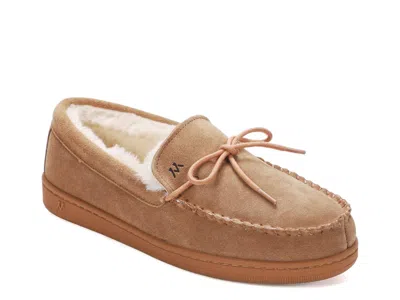 Mykos Theo Moccasin Slipper In Brown