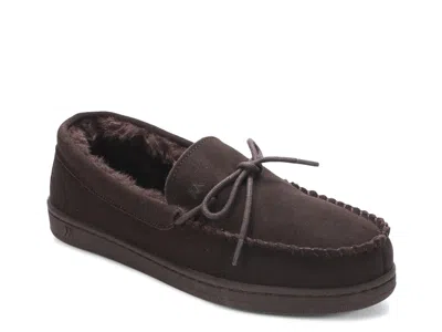 Mykos Theo Moccasin Slipper In Brown