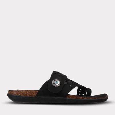 Mykos Women's Scarlett Toe Ring Sandal In Black