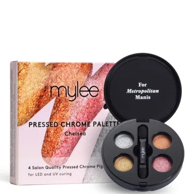 Mylee Pressed Chrome Pigment Palette - Chelsea In Multi