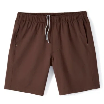 Myles Apparel Everyday Short 10" In Brown