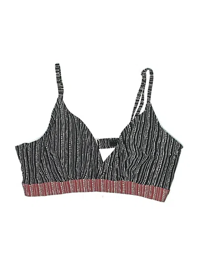Pre-owned Mynah Swimsuit Top Gray Tweed Pattern Swimwear