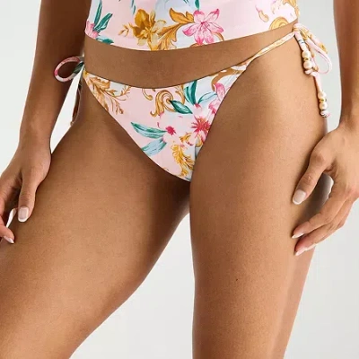 Mynah Womens Lined Floral Bikini Swimsuit Bottom In Multi
