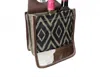 Myra Bag Chevron Beer Caddy In Natural/black In Multi