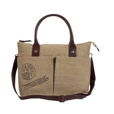 Myra Bag Lentilles Craftsman Vintage-look Shoulder Bag In Brown