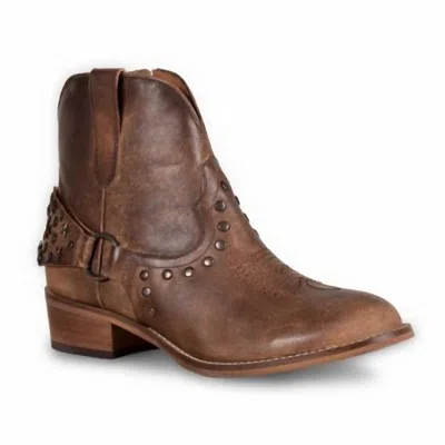 Myra Bag Soul Searcher Bootie In Brown Leather