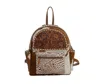 Myra Bag Trophy Hand Tooled Bag In Brown/ivory In Multi